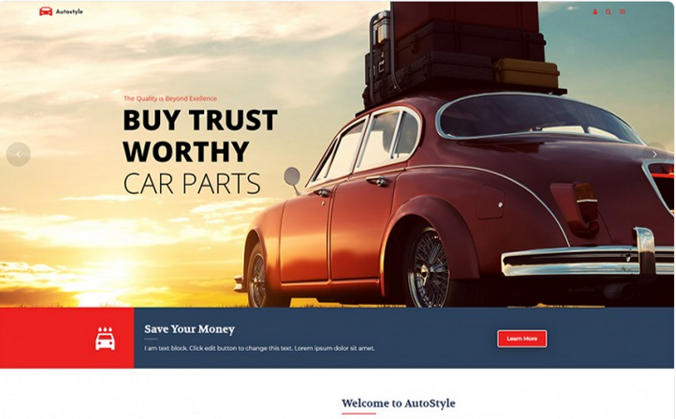 Auto Parts Shop WordPress Theme