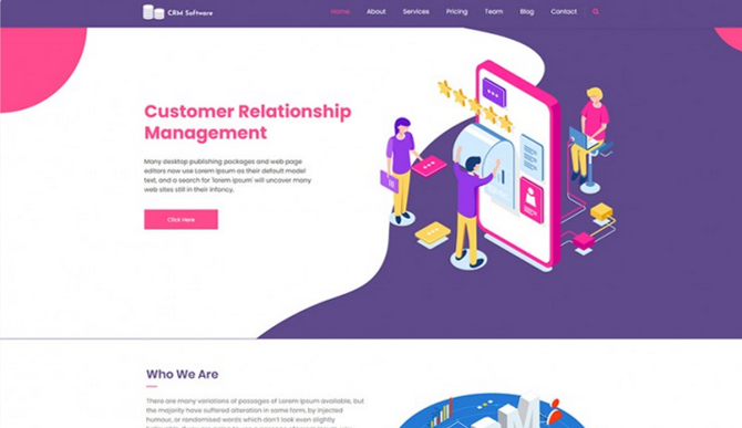 CRM Software WordPress Theme