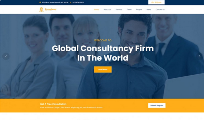 Consulting - Business, Finance WordPress Theme