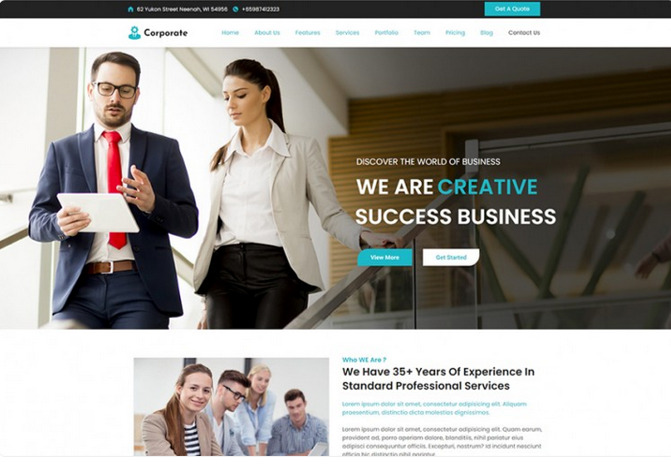 Corporate Agency WordPress Theme