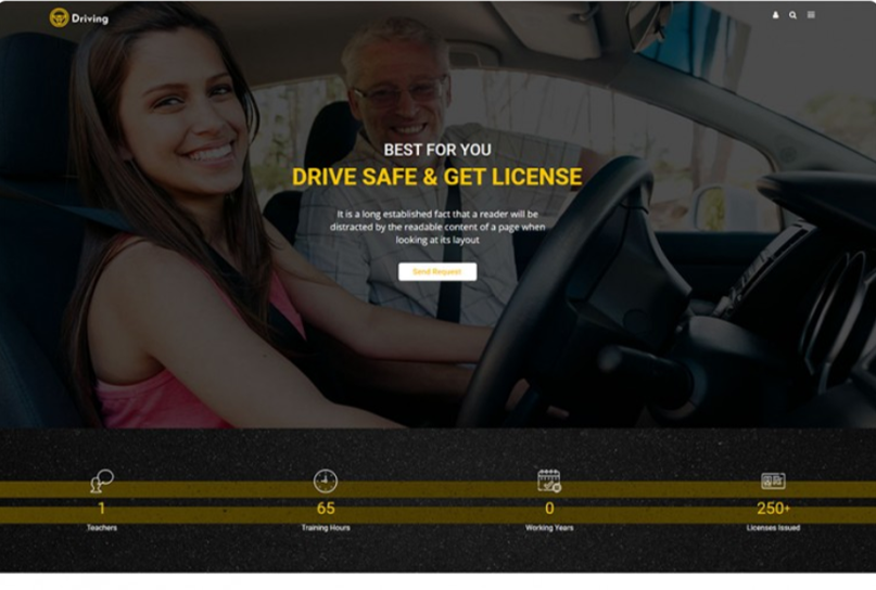 Driving School WordPress Theme