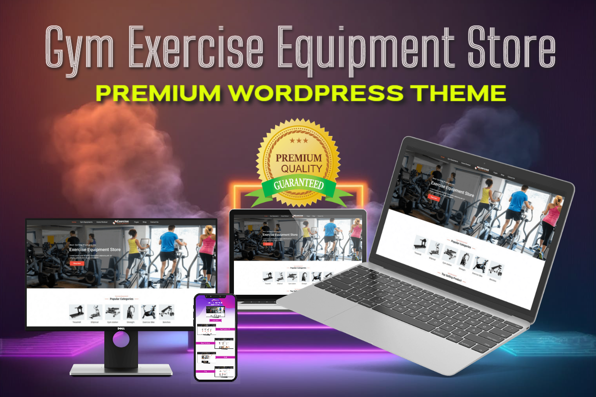 Gym Exercise Equipment Store Wordpress Theme