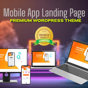 Mobile App Landing Page WordPress Theme