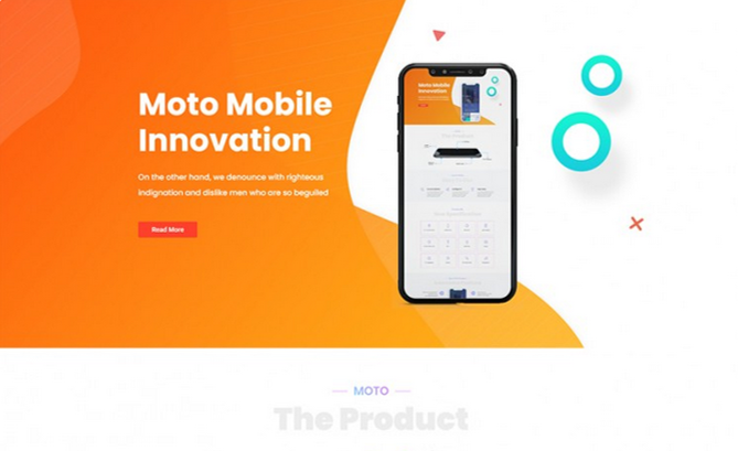 Mobile App Landing Page WordPress Theme