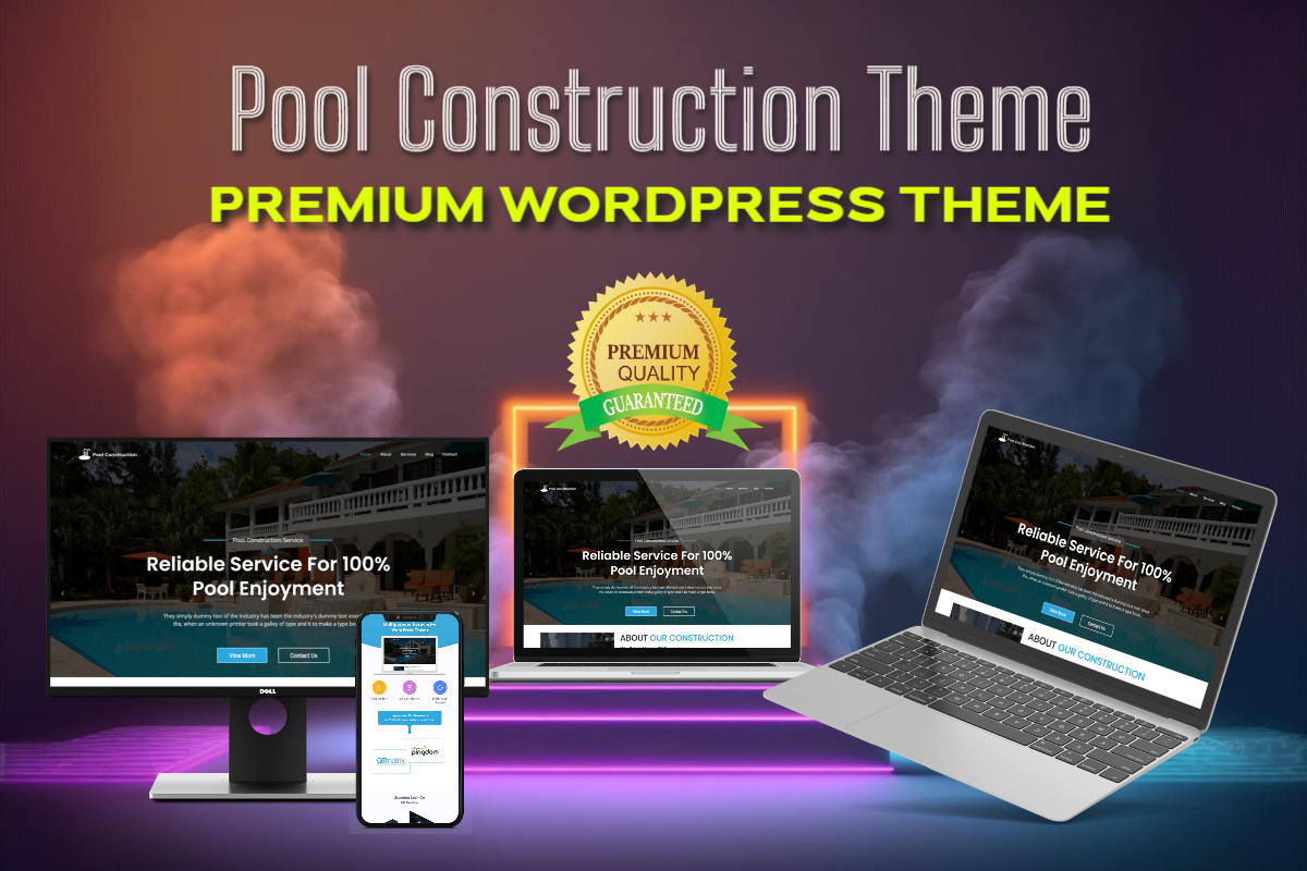 Pool Construction WordPress Theme