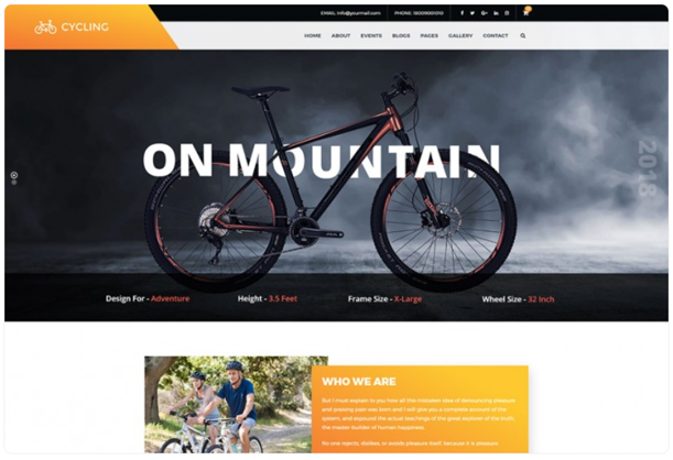 Bike Shop WordPress Theme