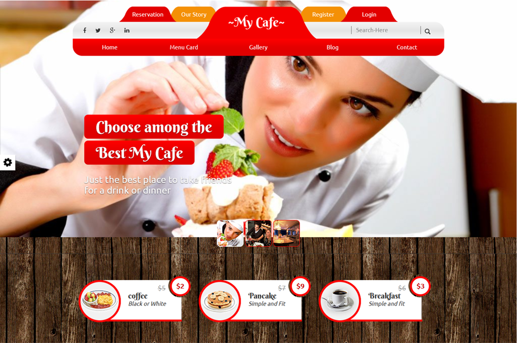 Snacks Coffee Bar HTML Template