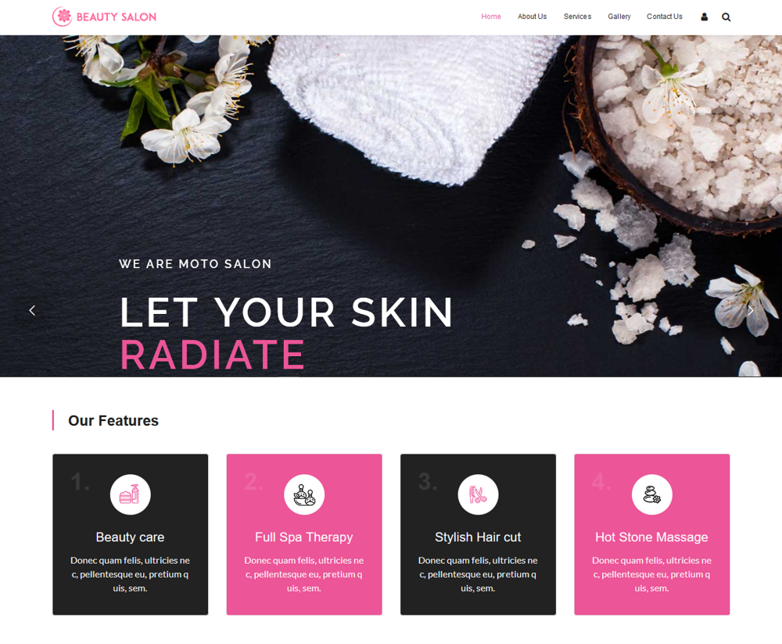 Massage, Spa, Hair & Beauty Salon WordPress Theme