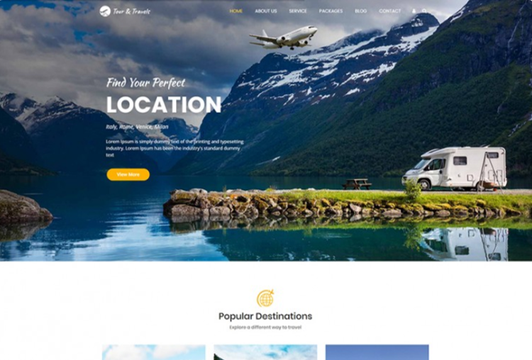 Tours & Travel WordPress Theme