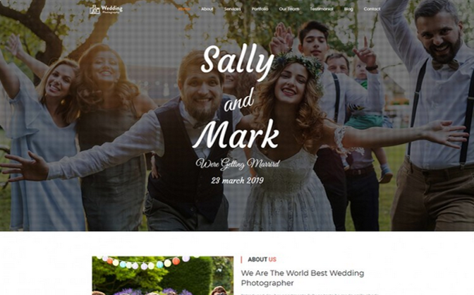 Wedding Photography WordPress Theme